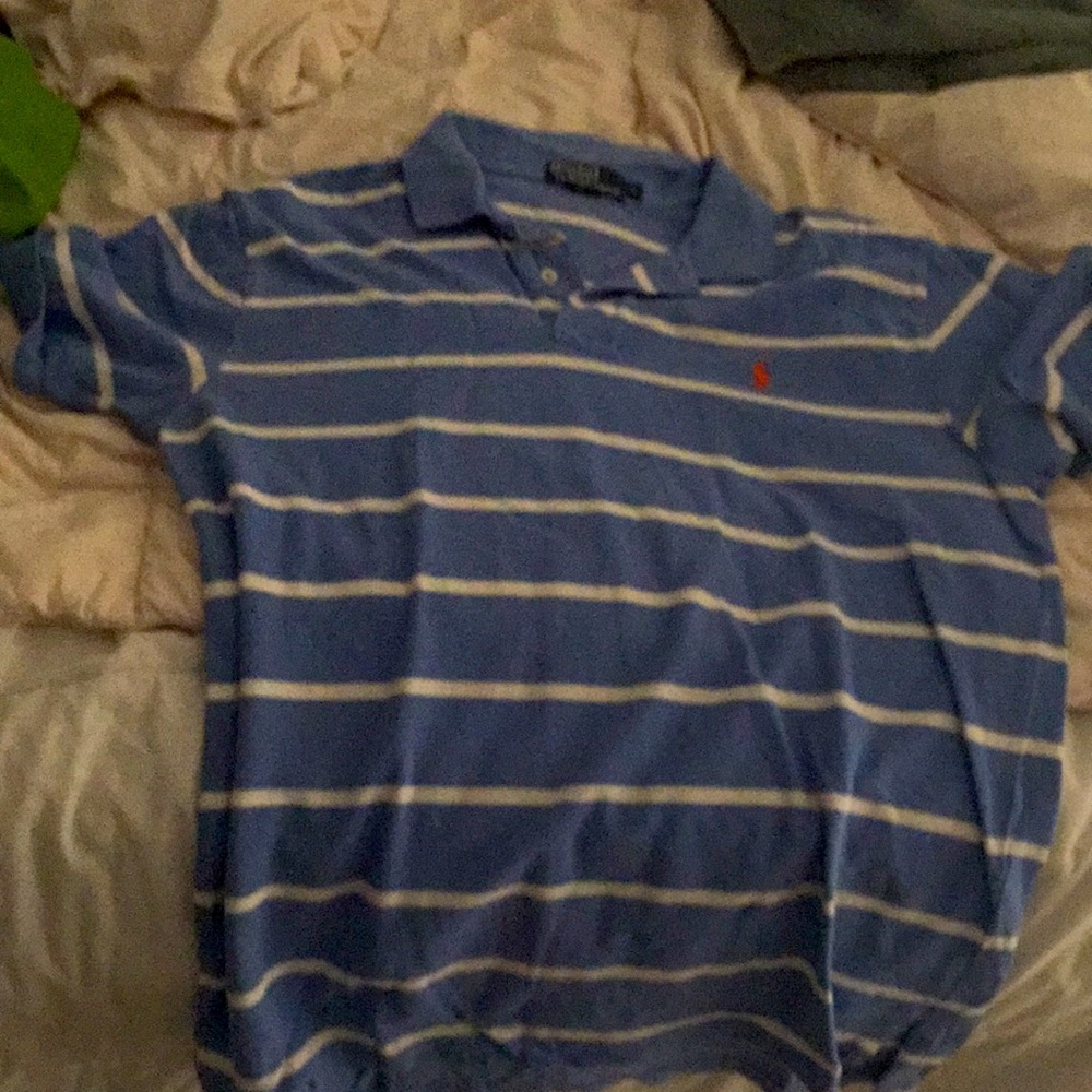 Blue and white, large